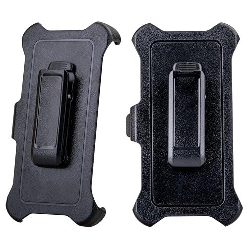 WallSkiN 2 Pack Replacement Belt Clip Holster for Samsung Galaxy S21 OtterBox Defender Series Case | Clip for Belt Holder (Case Not Included)