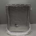 Waterproof Junction Box, ABS Plastic Electrical Box with Stainless Steel Latch, Hinged Cover Electric Project Enclosure Box with Mounting Plate, Wall Brackets,Clear 15.7"x11.8"x7.1