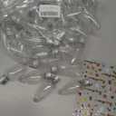 Aweyka 42 Pcs Christmas Fillable Clear Bulbs Ornaments Christmas Booze Balls Plastic Hanging Light Bulb Ornaments with Screw Off Cap and Stickers for DIY Crafts Candy Home Xmas Tree Party Decoration