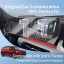 HD for 2025 2026 BMW X1 xDrive 28i/X2 M35i AIO Screen Protector for BMW X1/X210.7"Navi+10.25"DashIntegrated Tempered Glass Whole Screen Accessories Anti-Scratch 9H[No Glare & Fingerprint]