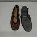 Mesh Flats for Women Ballerina Comfortable Mule Casual Round Toe Buckle Strap Ballet Mary Jane Shoes for Summer 5.5