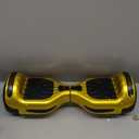 Hoverboard Certified HS2.01 Bluetooth Flash Wheel with LED Light Self Balancing Wheel Electric Scooter (Chrome Gold)