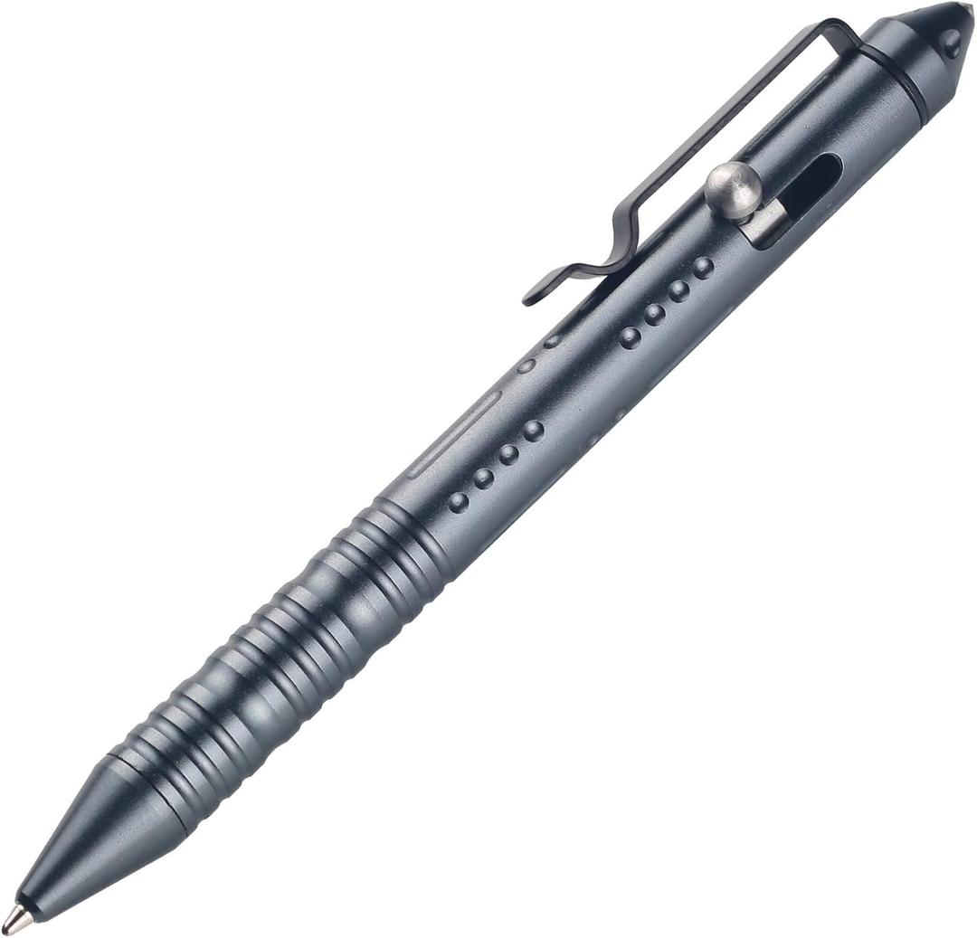 SMOOTHERPRO Bolt Action Pen with Tungsten Side 3 Colors for EDC Pocket Color Gray(TP157)
