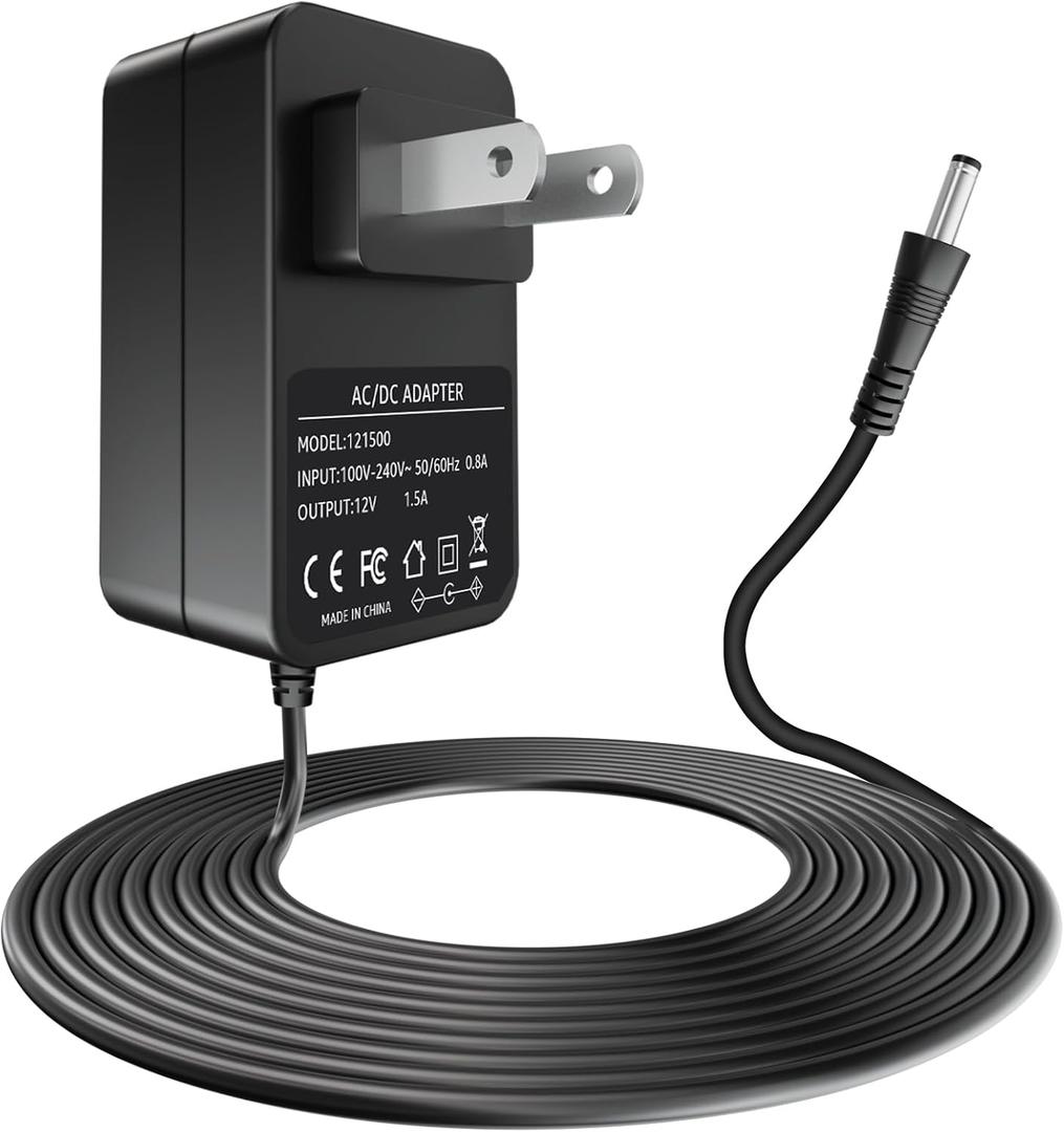 12V Power Adapter Replacement Part 9004190216 is Compatible with Masterbuilt Gravity Series 560, 800, 1050 XL Digital Charcoal Grill (15 Feet Black)