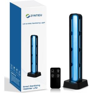 69W UV Light Sanitizer with Remote Control and 3 Timers Home Disinfection Device 99.99% Cleaned of Germs, Viruses, Mold and Dust Mites Whole Room Disinfection Lamp for Home and Office