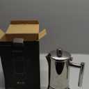 Easyworkz Diego Stovetop Espresso Maker Stainless Steel Italian Coffee Machine Maker 4Cup 6.8 oz Induction Moka Pot (Silver)