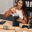 GSSUSA Black Bubble Mailers 4x8 Inches 50 Pack, Usable Size 4X7" Bubble Envelopes for Small Business, Padded Envelope, Shipping Mailers, Packaging Bags, Mailing Envelopes, Shipping Supplies