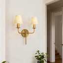 Chandelier Lamp Shades Set of 6 Clip-On,Beige Pleated Small Empire Lamp Shades for E12 Candelabra BulbsLight Covers for Chandeliers, Wall Sconces, Table Lamps