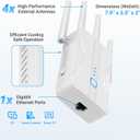 ROQRL 2026 WiFi Extender AC1200 Dual Band 5GHz/2.4GHz Signal Booster Up to 15,999 Sq.ft, 3-in-1 Wireless Repeater Router Amplifier for Home with Ethernet Port