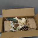 Fall Maple Leaf Table Tree Decorations with Burlap Base, Artificial Pumpkins with Maple Leaves, Fall Centerpieces for Home Decor Harvest Tabletop Kitchen Party (Brown)