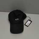 Armani Exchange Men's Small Contrast Logo Baseball Hat (Black/White)