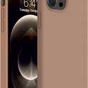 Miracase Compatible with iPhone 12 Pro Max Case, [Soft Anti-Scratch Microfiber Lining], Liquid Silicone Case Gel Rubber Shockproof Drop Protection Phone Case for 12 Pro Max (Chocolate)