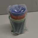 8 Pcs Wheat Straw Cups, Unbreakable Drinking Cup, BPA-Free Dishwasher Safe Water Glasses with 8 Colors for Drinking Water, Juice,Milk, Soda, Coffee,Easy to Clean & Reusable, 13.5 oz