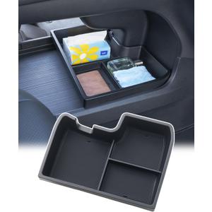 TOPINSTALL New Console Bottom Organizer Compatible with 2021-2025 Toyota Sienna Accessories, Lower Center Console Tray Interior Storage Box with Multiple Compartments