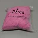 ZLINA Set of 2 Hot Pink Faux Fur Decorative Throw Pillow Covers Fluffy Striped Pillowcase Cushion Covers 18 x 18 Inch Decor Sofa Couch Bedroom