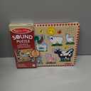 Melissa & Doug Farm Animals Sound Puzzle - Wooden Peg Puzzle with Sound Effects (12 Pack)