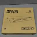 MEGATEK Region-Free HDMI DVD Player for TV, Compact CD/DVD Player for Smart TV, USB Port, Plays All Region DVDs & Multi Formats, Metal Housing, HDMI/RCA Cables & Remote Included