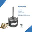 10728 Condenser Fan Motor, Replaces for Mars 10728, A.O. Smith FSE1026S, Fasco D909, GE/Genteq 3728, W51-14CJA1-01, 1860 etc, 1/4 HP, 1075 RPM, 208-230V, 1.8 Amp, Reversible Rotation