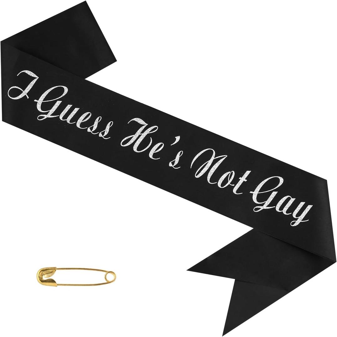 3 x Funny Bachelor Party Sash, Bachelor Party Sash, Sliver Glitter Bachelor Party Ideas, Supplies, Gifts, Decorations and Favors