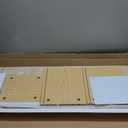 Desktop Bookshelf, Wooden Desk Storage Hutch with 6 Shelves for Computer Desk, 3-Tier Desktop Display Organizer Rack for Office Home (Natural)