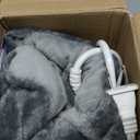 BOB AND BRAD Far Infrared Weighted Heating Pad for Back Pain Relief, FSA-HSA Eligible, 12"x24" Electric Heat Pad With Auto Off, 6 Heat & Hands-Free Strap, Moist Heat Therapy for Neck, Shoulder, Cramps