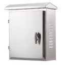 304 Stainless Steel Electrical Box 20'' x 16'' x 8'' Outdoor Electrical Enclosure Box 20" H x 16" W x 8" D with Mounting Plate Weatherproof Anti-Rust and Anti-Corrosion