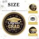 2026 Graduation Party Decorations, 50 Count Paper Plates for Congratulation Party Decor Supplies, Disposable Dinner Plates for College, High School, PhD, Nurse, Law School Graduations, 9 inch