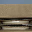 GBHOME Ceramic Dinnerware Sets for 4, 12 Pieces Stoneware Plates and Bowls Sets, Reactive Glaze Dishes -Scratch Resistant, Dishwasher&Microwave Safe-Warm Sand