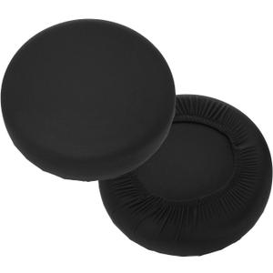 uxcell 2 Pack Stool Covers Round, 11-15 Inch Bar Stool Covers Washable Dustproof Slipcover Seat Cushion with Elastic for Bar Kitchen Living Room Decor, Black