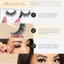 Lilly Lashes Miami Lite Faux Mink Strip Lashes, Light Brown, Reusable, No Glue Included
