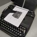 Vintage Manual Typewriter with Ribbon for Typing, Smooth Creative Writing, Letters and Notes, Retro Mechanical Portable Typewriter Machine for Sale, Ideal for Writers, Collectors and Retro Enthusiasts