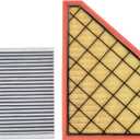 A3212C CF11966 Engine Air Filter and Cabin Air Filter for 2018-2023 Chevy Traverse/ 2019-2024 Chevy Blazer/ 2017-2023 GMC Acadia/ 2018-2024 Buick Enclave/ 2017-2024 Cadillac XT5 XT6