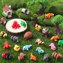 Celltestria 36Pcs Mini 3D Printed Animals for Kids Little 3D Printed Toys for Party Favors Gifts Exchange 3D Printed Figurines for Classroom Prize Rewards Goodie Bags