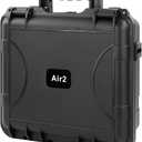Mavic Air 2 Hard Carrying Case for DJI Air 2/2S Drone and Accessories, Waterproof, Shockproof, All-round protection(Case Only, Not Include Drones and Accessories) - Black