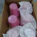 150 Pack Plastic Cups 9 oz Pink Clear Plastic Cups for Cocktail Fancy Disposable Cups for Party Stemless Wine Glasses for Birthday Wedding Graduation