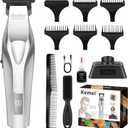 KEMEI KM-3023-702 Professional Hair Clipper for Men, Zero Gapped Cordless Beard Trimmer, Barber Clippers with USB Rechargeable, Edgers, Fade Clipper, Gift for Men