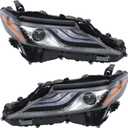 labwork Headlight Assembly Replacement for Toyota Camry XSE 2021-2022 Headlights w/DRL Black Projector Set Driver and Passenger Side