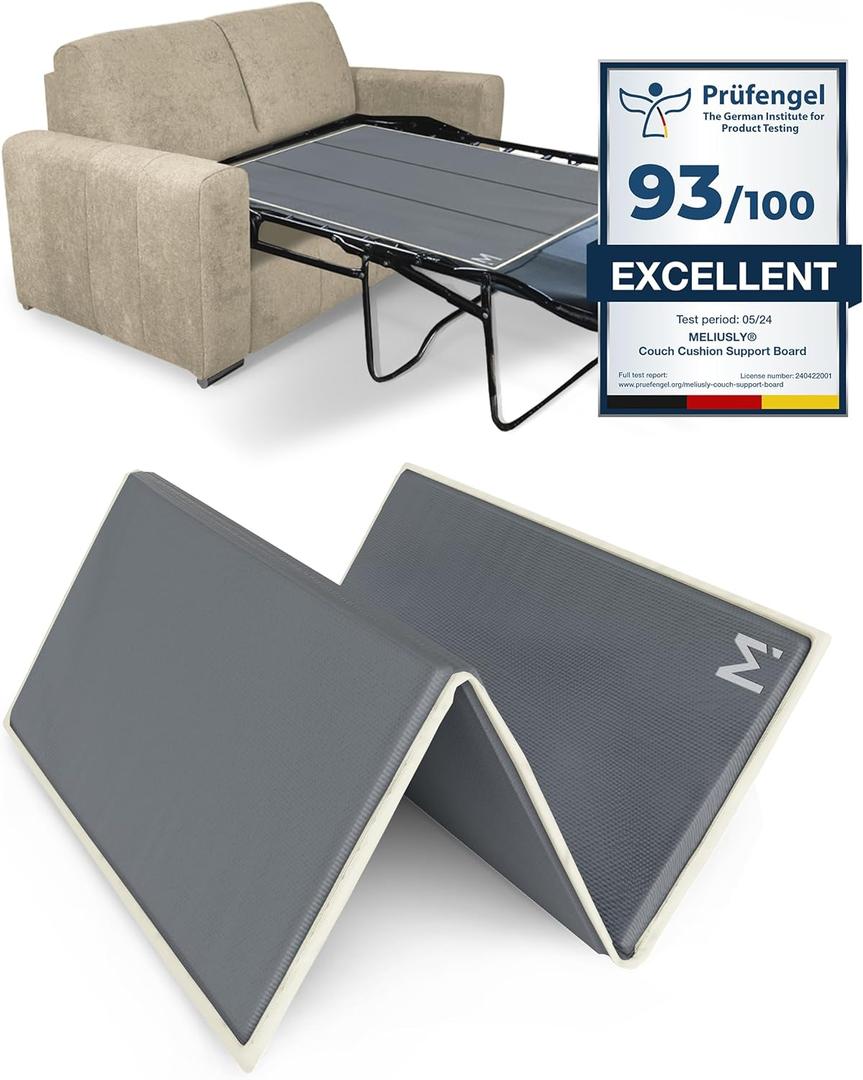 Meliusly Flex Sleeper Sofa Support Board (48x48 - Full Size) Extra Comfort Sofa Bed Support, Pull Out Couch Mattress Board, Sleeper Bar Shield, SleeperSaver 