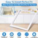 Upgraded 241969501 Shelf Frame without Glass Refrigerator Compatible with Frigidaire Shelf Replacement Parts Frigidaire Gallery Shelf Replacement LFSS2612TF0 FGHS2631PF4A FFSS2615TS0 Drawer Shelves