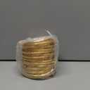 24 Pack 4 Inches Large Loose Leaf Binder Rings Curtain Hooks Rings Shower Hook for Bath Room Curtain Glide Smoothly Round Shower Rings Snap Joint Design (Gold)