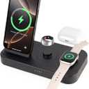 4 in 1 Charging Station for Oura Ring Gen 4 Charger, Fast Charger for iPhone17/16/15/14/13/12, Apple Watch, AirPods, Samsung Galaxy S25/S24/S23/S22/S21, Galaxy Watch Buds (Size 12)
