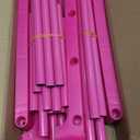 LANTEFUL 3 Tier Shoe Rack for Closet, Shoe Organizer with 5 Hooks, Long Shoe Shelf Storage for Shoe and Boot Stackable Free Standing Shoe Rack for Entryway, Garage, Small Spaces, Dorm, Pink