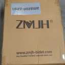 ZMJH 236 Bidet Toilet Seat, Elongated Smart Unlimited Warm Water, Vortex Wash, Electronic Heated, Warm Air Dryer, Rear and Front Wash, LED Light, Need Electricity, White (Elongated)