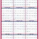 AT-A-GLANCE Erasable Calendar 2025-2026, Dry Erase Wall Planner, 48" x 32", Extra Large, Academic Year, Double Sided, Horizontal/Verical (PM36AP28)
