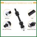Motoforti 1 Set Front Sway Bar Links Stabilizer Link Kit with Bushing for Ford F-150 2005-2008 Suspension Kit No.5L3Z5K483DA/5L3Z5484AA Long-lasting