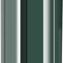 Manual Bathroom Wall Mounted Soap Dispenser, 10oz/300ml Single Black Bathroom Shampoo and Conditioner Dispenser, Clear Plastic Refillable Liquid Lotion Pump Dispenser and Organizer