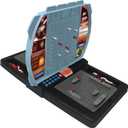 LEXiBOOK Talking Sea Battle (French, English, Spanish, Portuguese), Electronic Board Game 1 or 2 Players, Interactive, Light and Sound Effects, Strategy, Battery Operated, Grey/Black, GT2800US