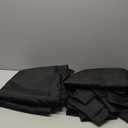 Large Black Rectangle 90 x 156 Inch Tablecloth - 8ft Washable Polyester Tablecloths - Perfect for Wedding, Restaurant, Party, Dinning, Banquet Decoration (2 Pack)