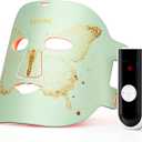 LED Face Mask Light Therapy, Red Light Therapy for Face, 324 LEDs and 4 Modes Light Therapy Mask, Infrared Face Mask Light Therapy and Red & Blue Dual-Light for Wrinkles, Fine Lines and Blemishes