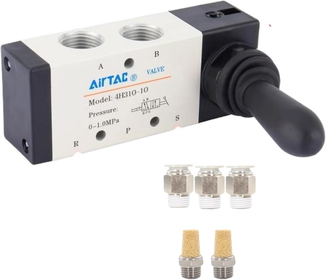 Hand Lever Valve AirTAC 4H310-10 3/8"PT 5/2 Way Manual Control Direct Acting Type Pneumatic Air